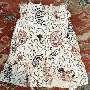 Patterned Cream Skirt